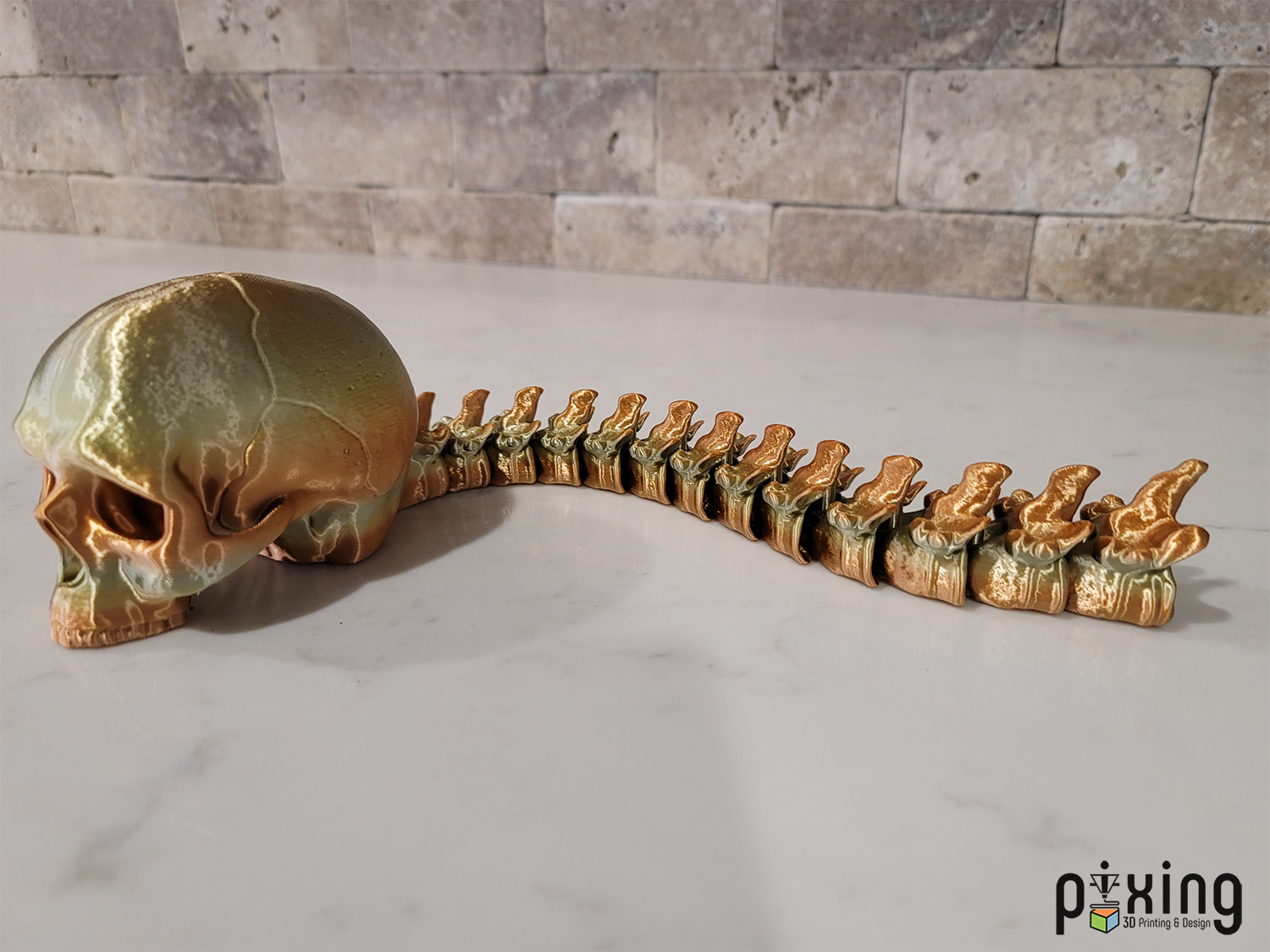 Predator Hunting Skull Trophy 3D Printed Movie Prop Side View