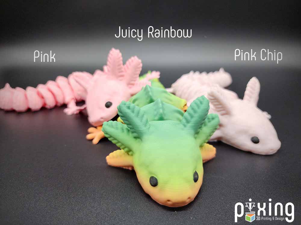 3D Printed Axolotls