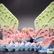 Butterfly Dragon 3D Print Multicolor Macaron Filament