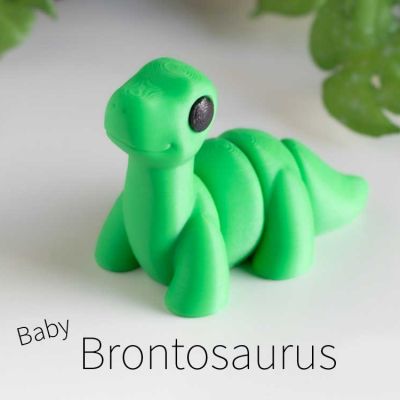 Mini Brontosaurus Flexi Animal