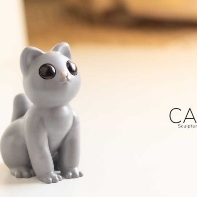 Mini Cat Sculpture