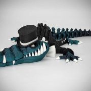 Crocodile Skeleton Medium