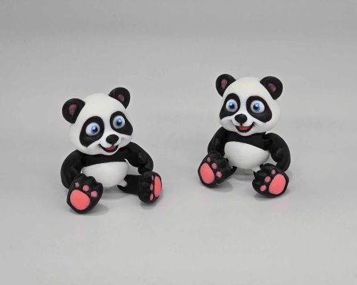 Panda Bear Sitting Little