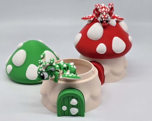Baby Mushroom Dragon Egg Playset