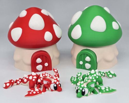 Baby Mushroom Dragon Egg Playset